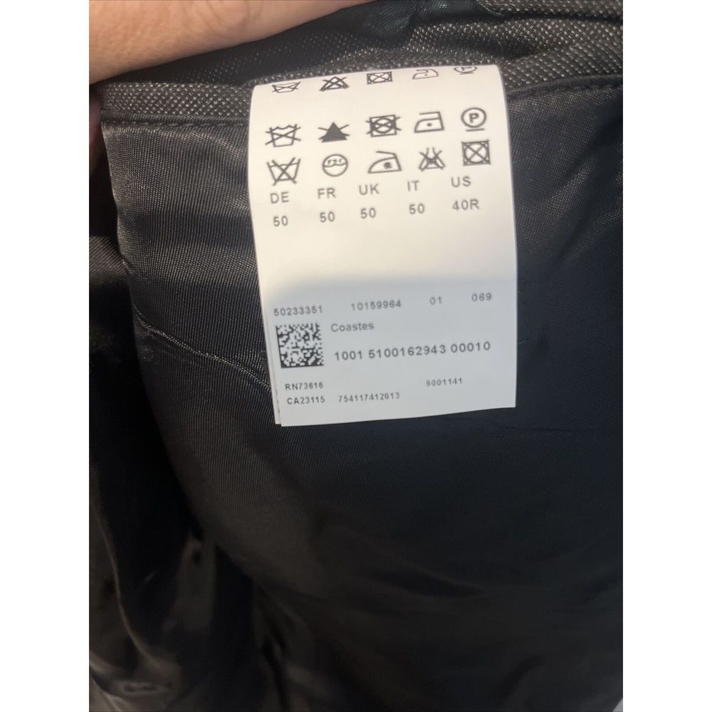 BOSS Hugo Coastes Suit Jacket 40 R 40R Dark Gray - Picture 5 of 6